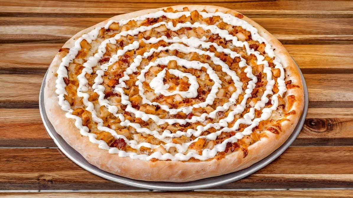 Specialty pizza at Famosa Pizzeria